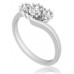Crossover Round Diamond Trilogy Ring