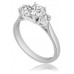 Radiant & Round Diamond Trilogy Ring