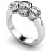 Designer Round Diamond Trilogy Ring