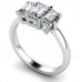 Classic Emerald Diamond Trilogy Ring