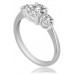 0.80ct Vs2/f Round Diamond Trilogy Ring