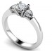 Elegant Princess & Pear Diamond Trilogy Ring