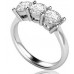 Classic Round Diamond Trilogy Ring
