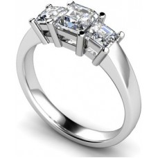 Classic Princess Diamond Trilogy Ring
