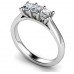 Classic Asscher Diamond Trilogy Ring
