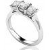 Traditional Asscher Diamond Trilogy Ring