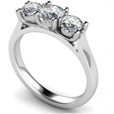 Graduated Round Diamond Trilogy Ring Graduated Round Diamond Trilogy Ring