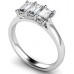 Classic Emerald Diamond Trilogy Ring