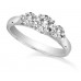 Graduated Round Diamond Trilogy Ring