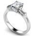 0.50ct Vs2/g Emerald Diamond Trilogy Ring