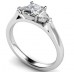 Modern Princess & Trillian Diamond Trilogy Ring