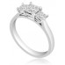 Lavish Princess Diamond Trilogy Ring