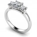 Lavish Asscher Diamond Trilogy Ring