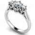 Unique Round Diamond Trilogy Ring