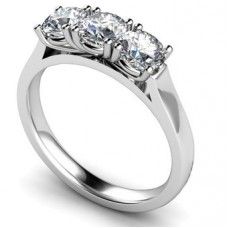 Modern Round Diamond Trilogy Ring Modern Round Diamond Trilogy Ring