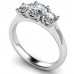 Graduated Round Diamond Trilogy Ring