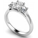 Radiant & Round Diamond Trilogy Ring