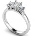 Unique Radiant & Princess Diamond Trilogy Ring