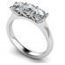 Modern Round Diamond Trilogy Ring