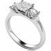 Princess & Round Diamond Trilogy Ring
