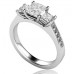 Princess Cut Diamond Trilogy Ring