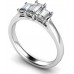 Graduated Emerald Diamond Trilogy Ring