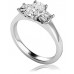 Classic Cushion & Princess Diamond Trilogy Ring