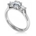 Crossover Round Diamond Trilogy Ring