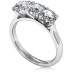 0.74ct Si/gh Round Diamond Trilogy Ring
