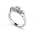 Five Stone Oval And Round Diamond Half Eternity Ring Five Stone Oval And Round Diamond Half Eternity Ring