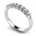 7 Stone Round Diamond Half Eternity Ring