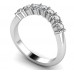 7 Stone Round Diamond Half Eternity Ring