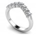 7 Stone Round Diamond Half Eternity Ring