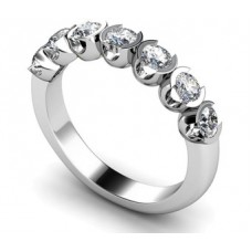 Unique Designer Round Diamond Eternity Ring