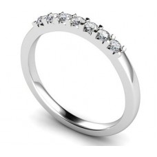 Petite Round Diamond Half Eternity Ring