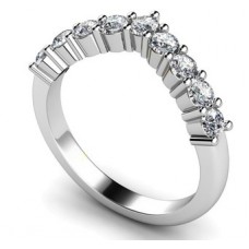 Nine Stone Round Diamond Eternity Ring Nine Stone Round Diamond Eternity Ring