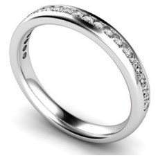 Round Channel Set Diamond Eternity Ring