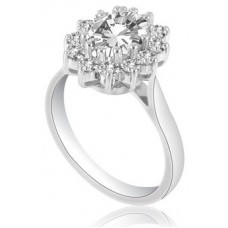 Oval Diamond Halo Ring Oval Diamond Halo Ring