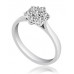 Round Diamond Cluster Ring