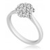 Round Diamond Cluster Ring