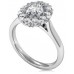 Oval Diamond Single Halo Ring