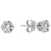 Modern Round Diamond Stud Earrings