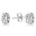 Classic Oval Diamond Stud Earrings