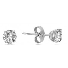 Classic Round Diamond Stud Earrings
