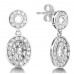 Oval Diamond Single Halo Earrings Oval Diamond Single Halo Earrings