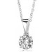 Traditional Round Diamond Pendant