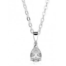 Classic Pear Diamond Solitaire Pendant