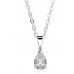 Classic Pear Diamond Solitaire Pendant