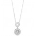 Round Diamond Single Halo Pendant