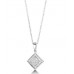 Princess Diamond Single Halo Pendant Princess Diamond Single Halo Pendant